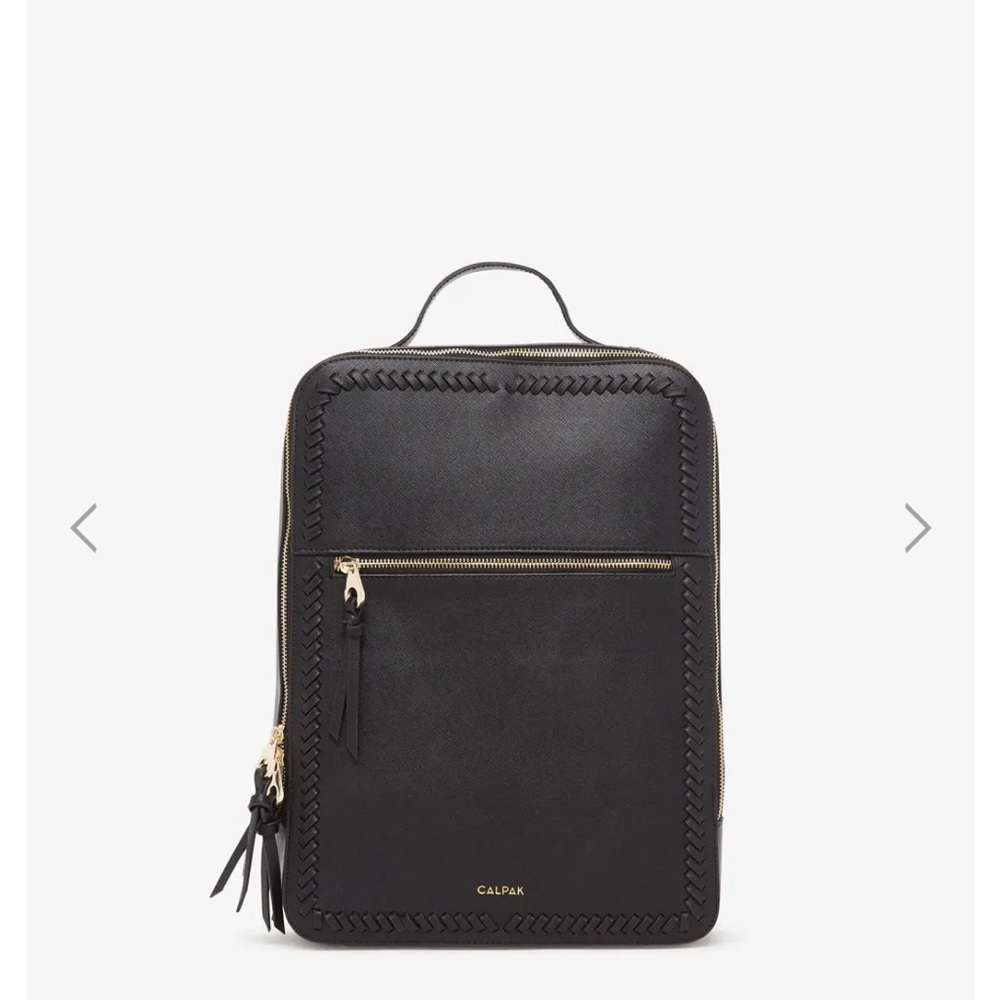 Dark blue Backpack with Gold Accents